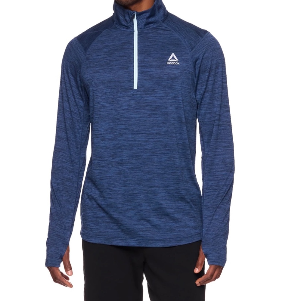 Reebok men’s long sleeve zipper shirt.